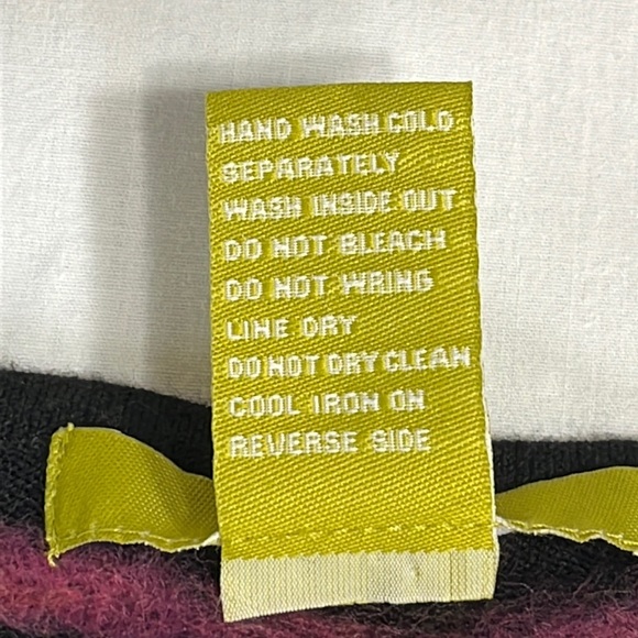 ACORN Abstract Swirl Artsy Sweater Small - black green pink red yellow - Picture 5 of 11